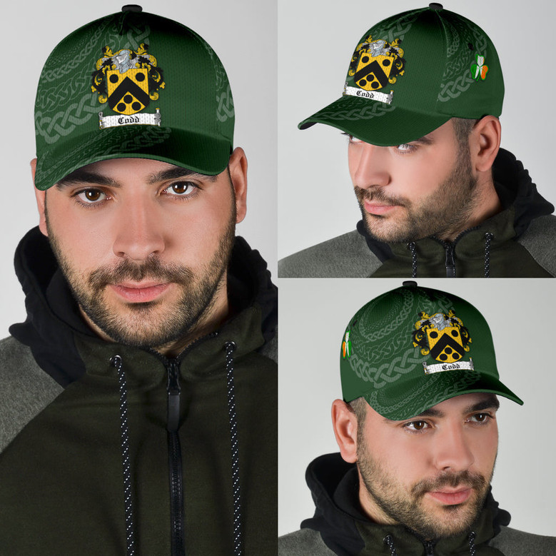Codd Coat Of Arms Irish Family Crest St Patrick's Day Hat Classic Cap Hat