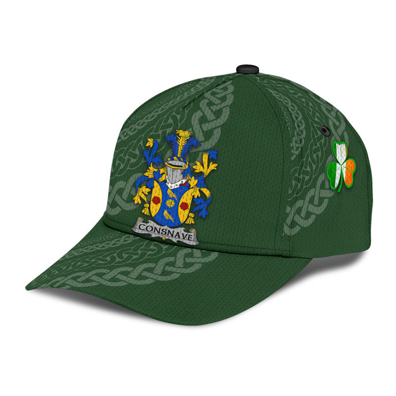 Consnave Coat Of Arms Irish Family Crest St Patrick's Day Hat Classic Cap Hat