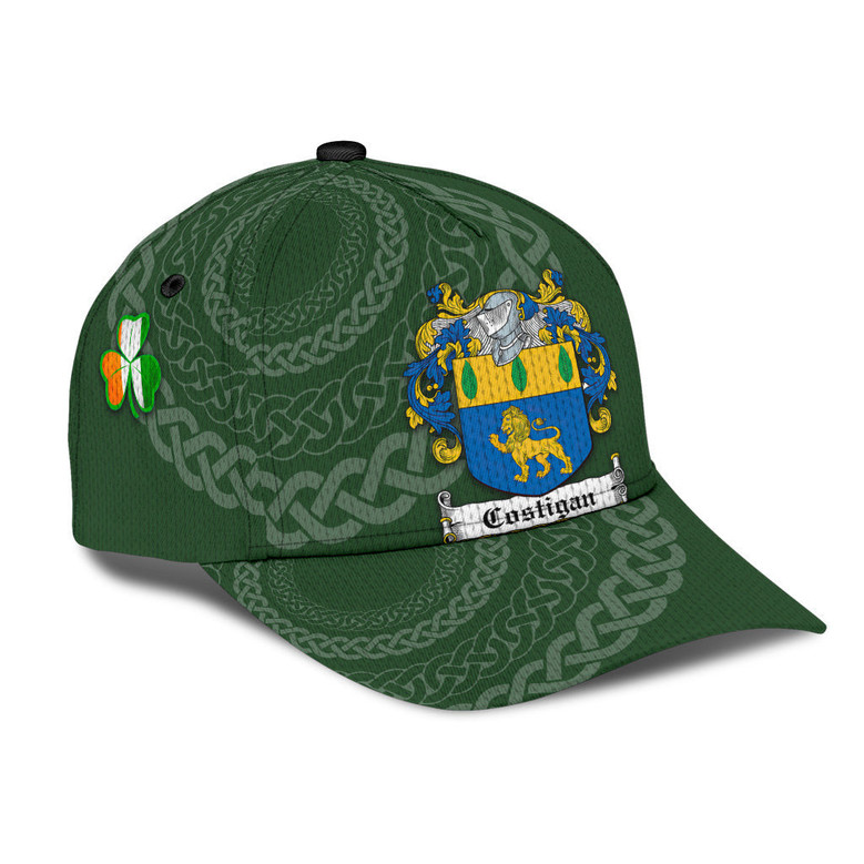 Costigan Coat Of Arms Irish Family Crest St Patrick's Day Hat Classic Cap Hat
