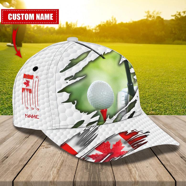 Custom With Name Baseball Cap Hat For Golf Man, Plan For The Day With Golf, Gift A Golf Lover Hat