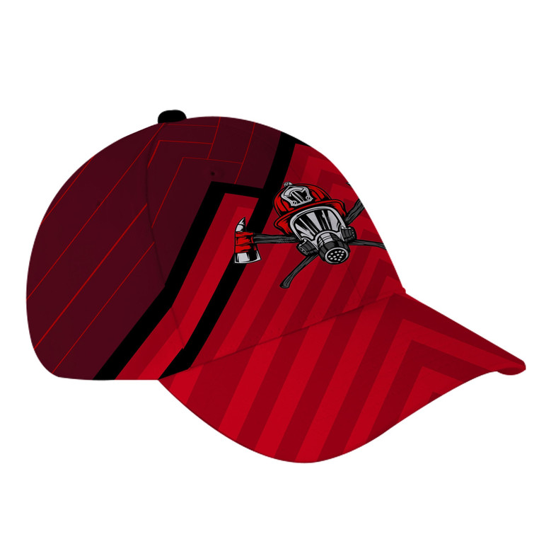 Custom Name Mountain Shape Firefighter Hat Classic Cap Hat