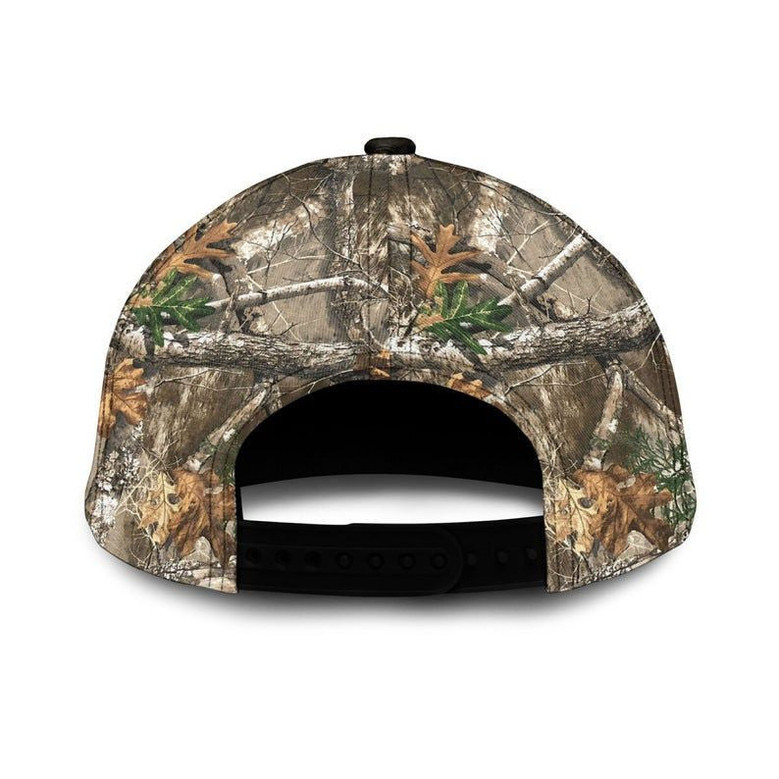 Deer Camo Personalized Cap Hunting Printed Hats, Custom Name Deer Hunter Cap, Deer Cap, Hunting Gift Hat