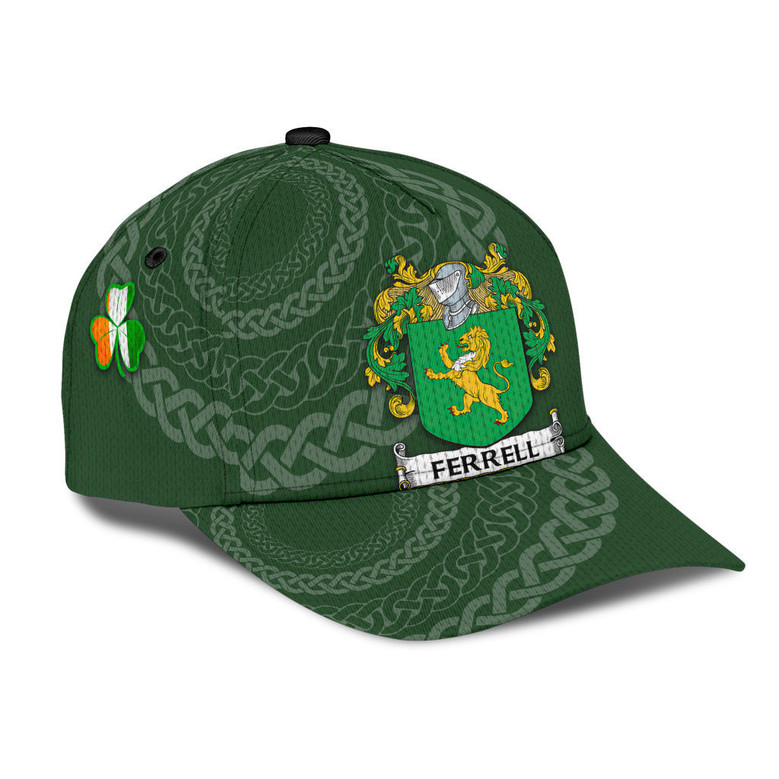 Ferrell Coat Of Arms Irish Family Crest St Patrick's Day Hat Classic Cap Hat