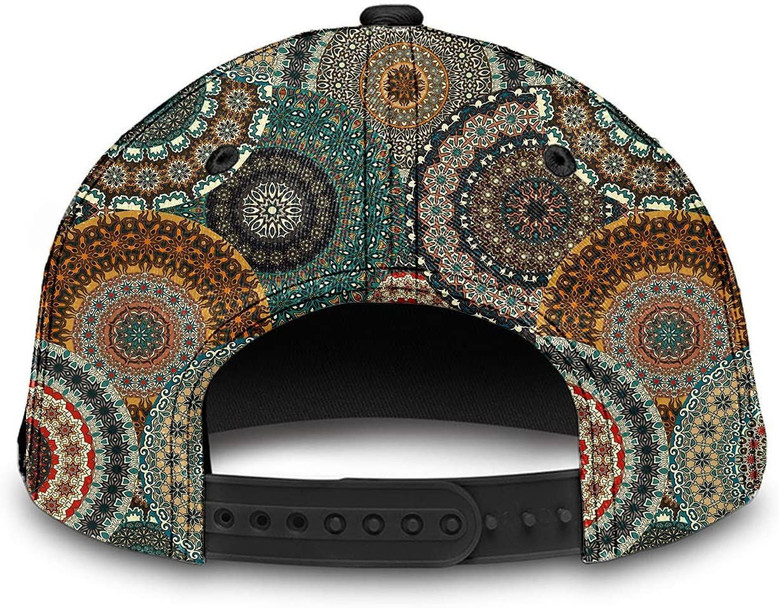 Golden Retriever African Geometric Pattern Baseball Cap Curved Brim Adjustable Dad Hat