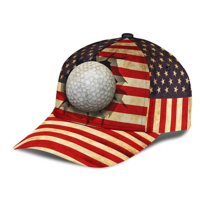 Golf Proud American Hat Classic Cap Gift For Her, Cap Gift Idea, Human Cap, Trending Cap, American Cap Hat