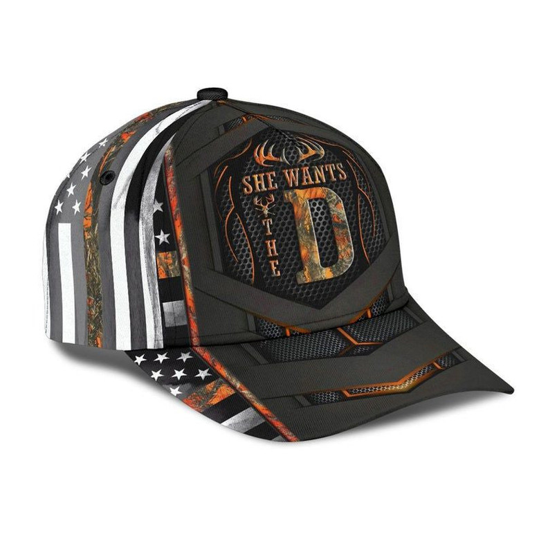 Hunting Camo Classic Cap Deer Hunter Cap, Deer Hunter Camo Cap Hat All Over Printed, Cap Gift Hat