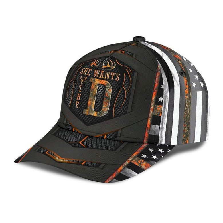 Hunting Camo Classic Cap Deer Hunter Cap, Deer Hunter Camo Cap Hat All Over Printed, Cap Gift Hat