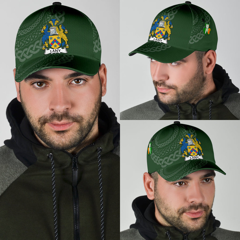 Lany Coat Of Arms Irish Family Crest St Patrick's Day Hat Classic Cap Hat