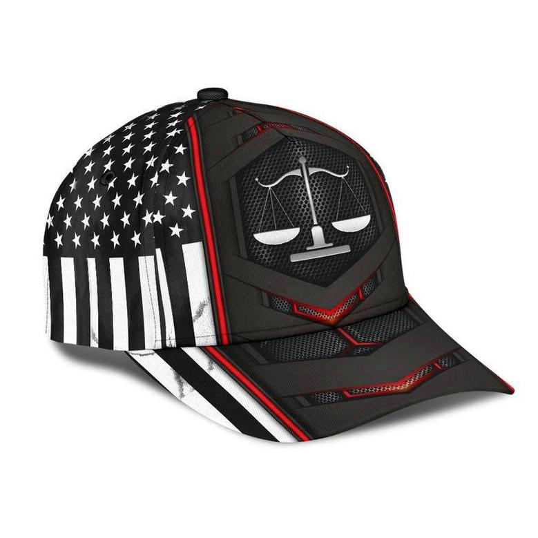 Lawyer Red Flag Hat Classic Cap Breathable Cap, Awareness Cap, Human Cap, Trending Cap, American Cap Hat
