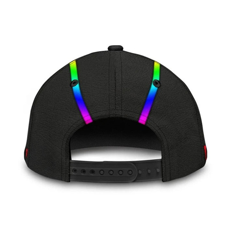 LGBT Pride All Over Printed Baseball Cap, Cool Camo Background Lgbt Baseball Cap Hat, Lgbt Accessories Hat