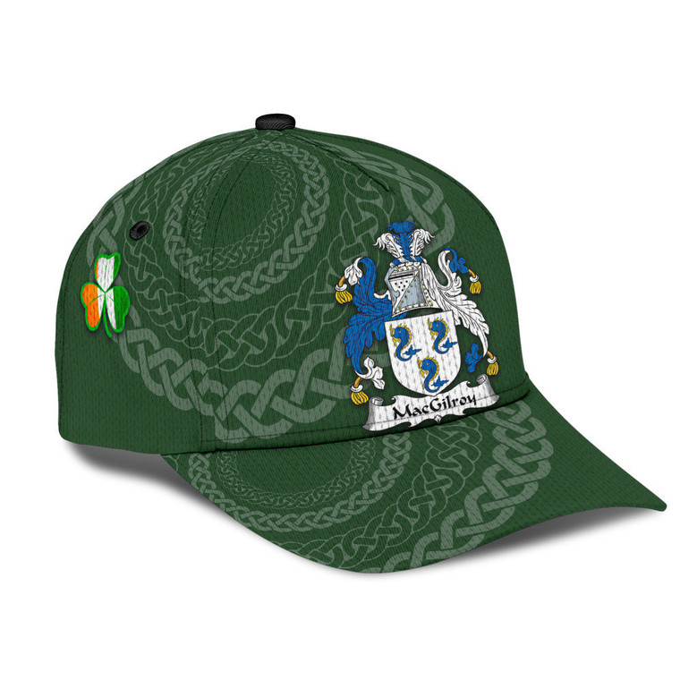 Macgilroy Coat Of Arms Irish Family Crest St Patrick's Day Hat Classic Cap Hat