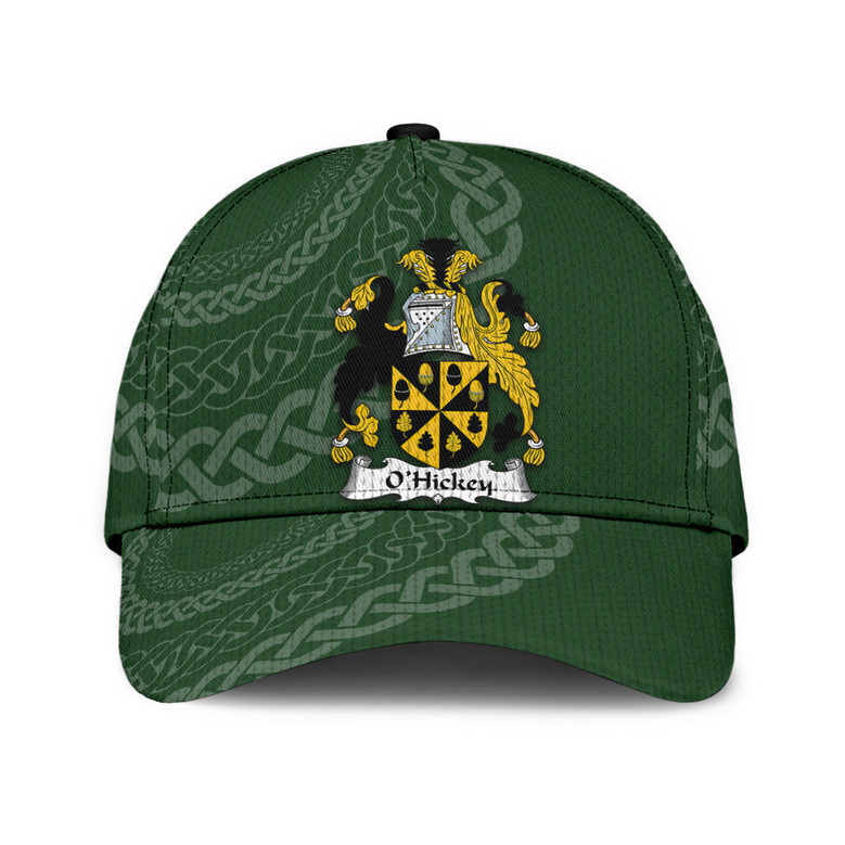 Ohickey Coat Of Arms II Irisharms Irish Family Crest St Patrick's Day Hat Classic Cap Hat