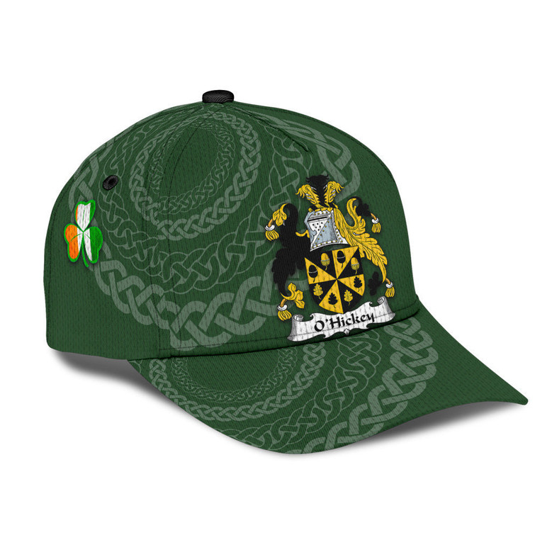 Ohickey Coat Of Arms II Irisharms Irish Family Crest St Patrick's Day Hat Classic Cap Hat