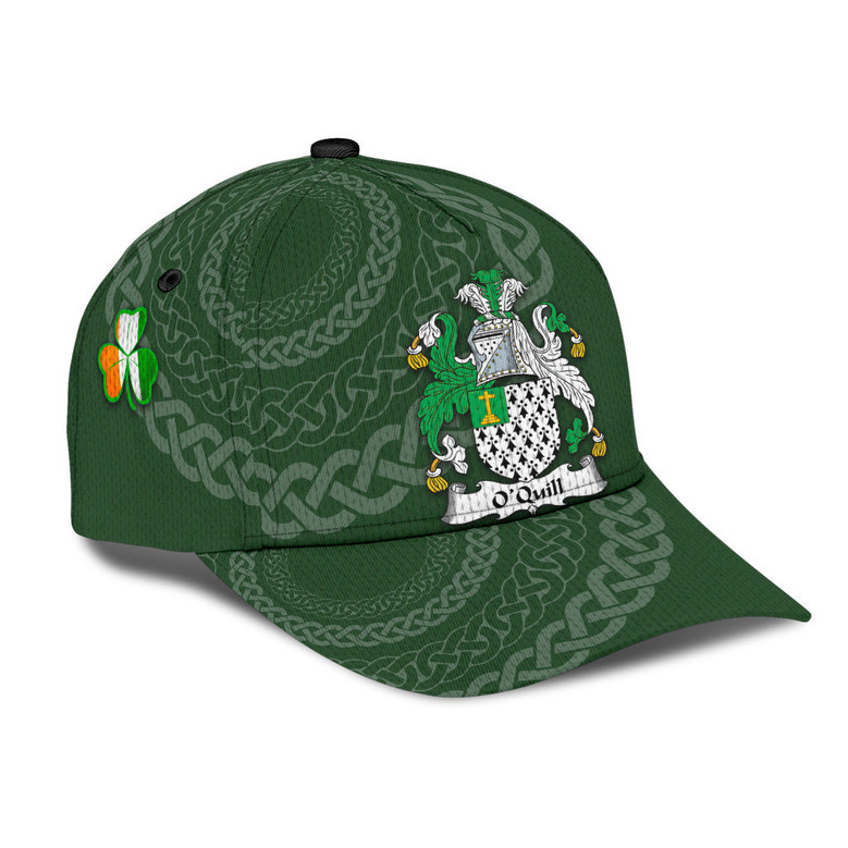 Oquill Coat Of Arms Irish Family Crest St Patrick's Day Hat Classic Cap Hat