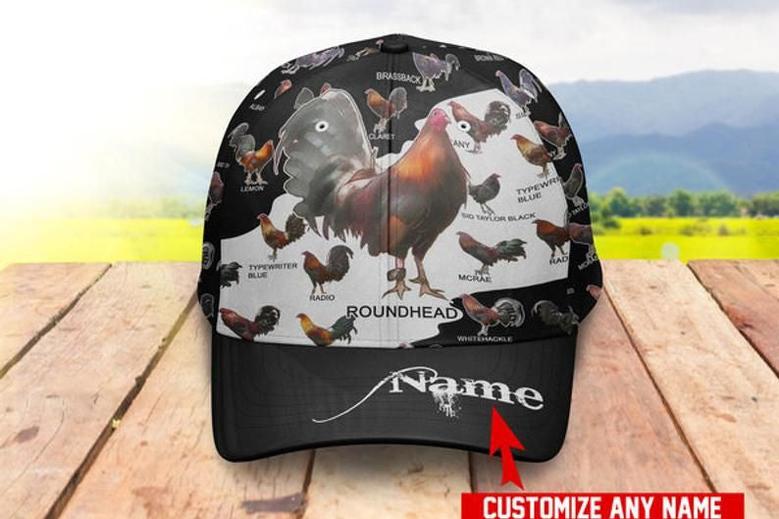 Personalized Rooster Classic Cap Farm Cap, Farm Life, Rooster Cap Fashion, Farming, Chicken Hats, Classic Cap Hat