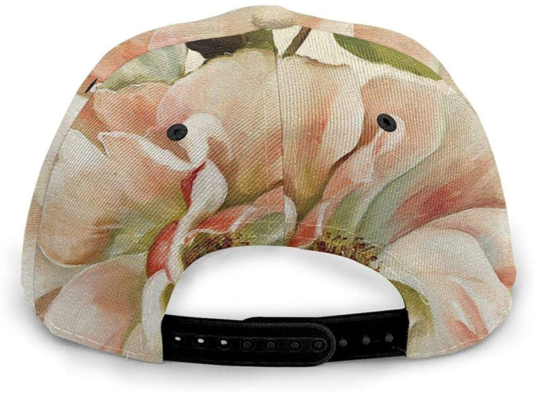 Pink Flowers Print Classic Baseball Cap Adjustable Twill Sports Dad Hats for Unisex Hat