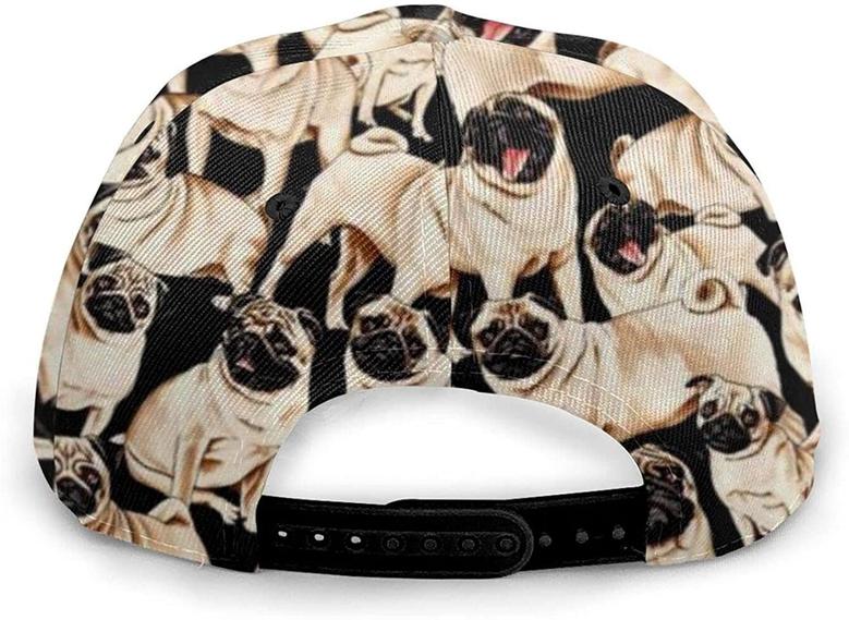 Pug Life Funny Dogs Cute Pugs Fashion Unisex Printed Baseball Cap Trucker Hats Classic Cap Hat