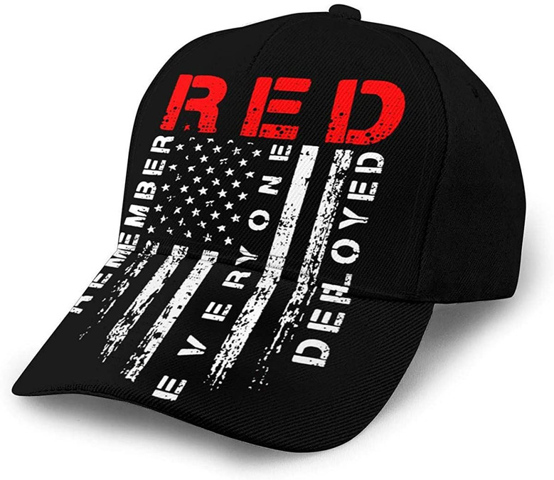 Red Friday Remember Everyone Deployed Hat Printing Baseball Cap Hat