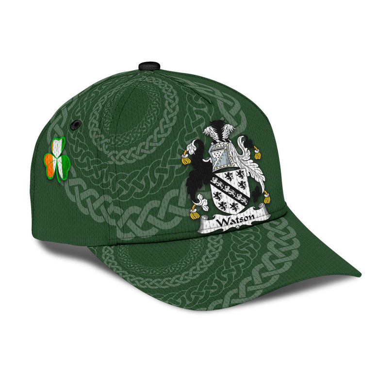Watson Coat Of Arms Irish Family Crest St Patrick's Day Hat Classic Cap Hat