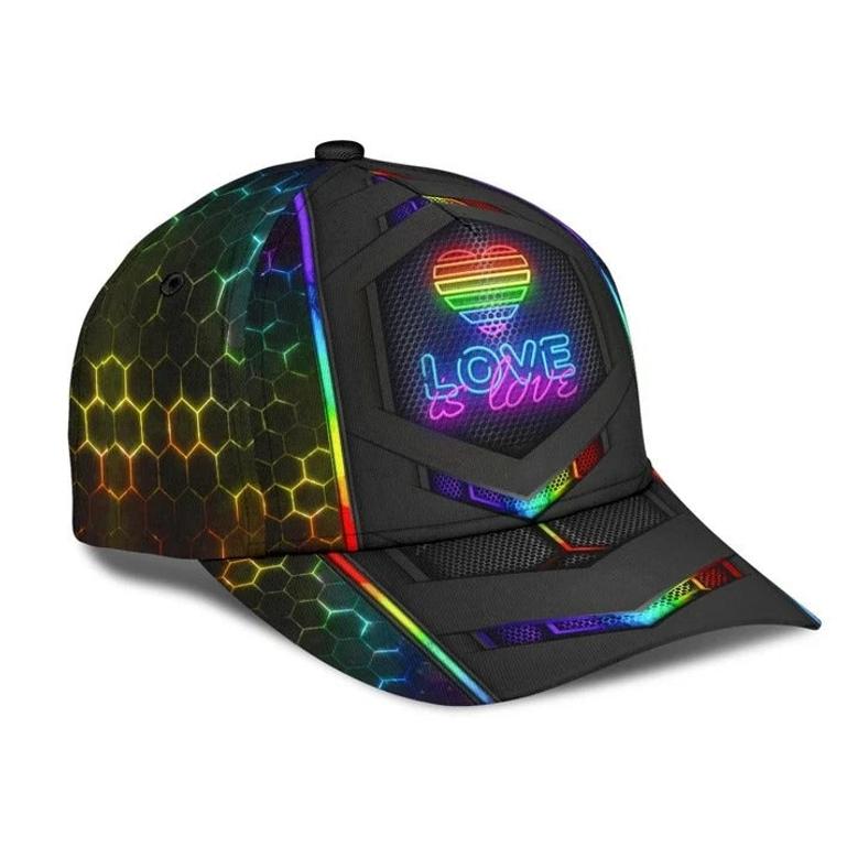 Baseball Cap For LGBTQ, LGBT Love Wins Printing Baseball Cap Hat, Gay Man Gifts Hat