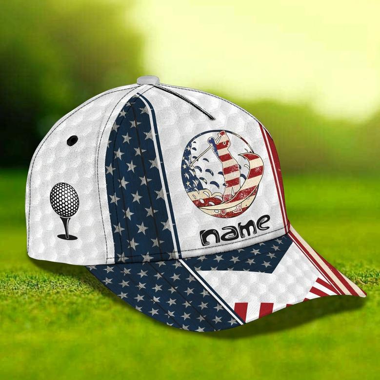 Custom With Name Cap For Golf Man, Summer Golf Cap For A Golfer, Golf Hat