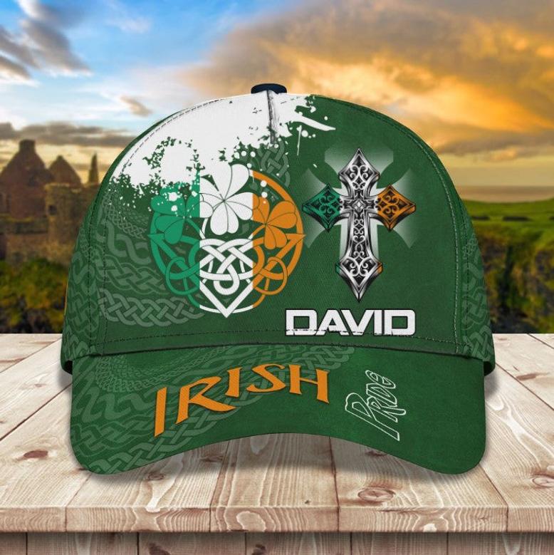 Custom Name Irish Pride Baseball Cap for Irish Man, Irish Woman, St. Patrick's Day Hat for Irishman Hat