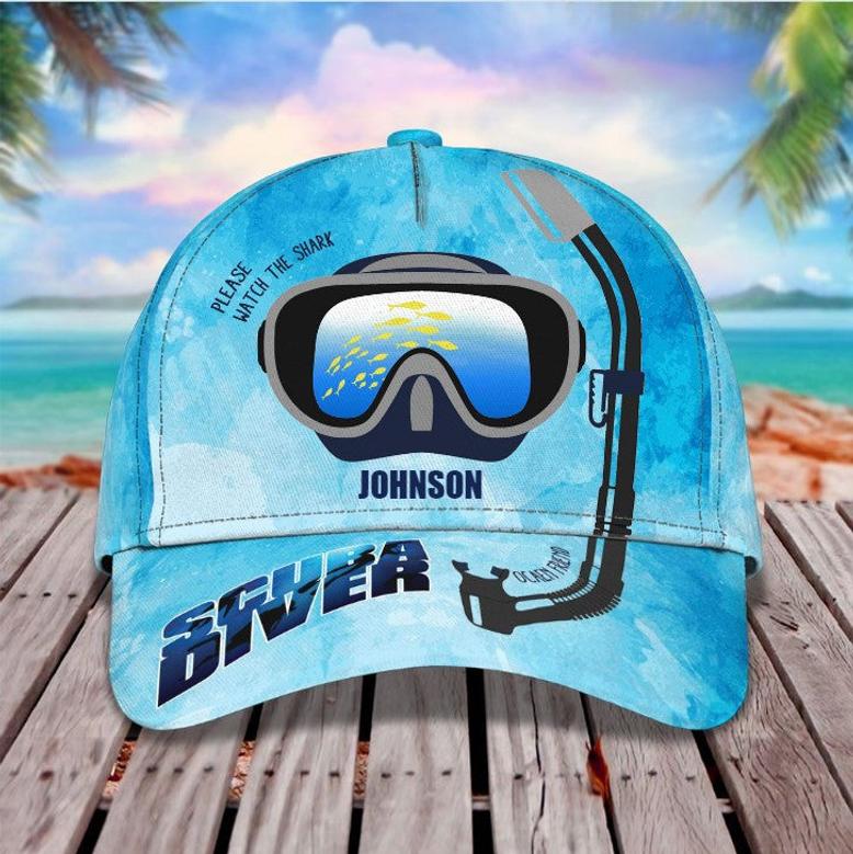 Customize Scuba Diving Equipment Hat for Scuba Diver, Scuba Diving Classic Cap for Man & Women Hat