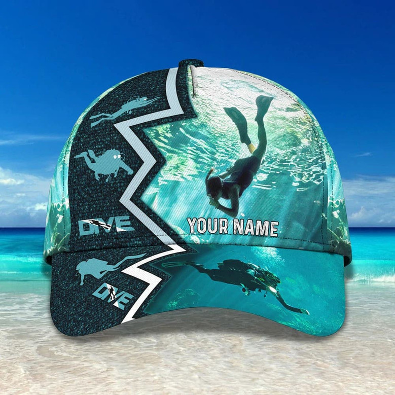 Customize Scuba Diving Equipment Hat for Scuba Diver, Scuba Diving ...