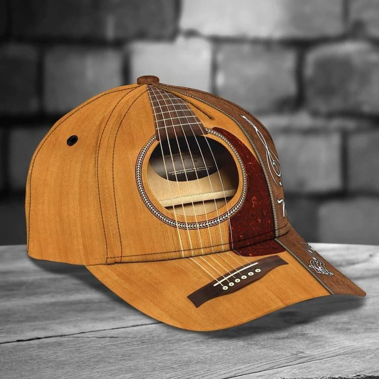Customized Guitar Gift for Him, Guitar Hat Guitar Cap All Over Printed for Son, Boyfriend Hat