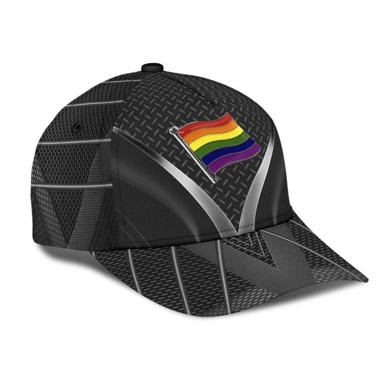 LGBT Cap Love Is Love Dragon Ripped Jean Background LGBT Baseball Cap Hat, Gay Pride Accessories Hat