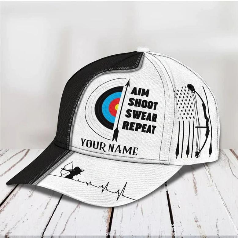 Personalized Archery Baseball Cap for Man, Archery Hat for Husband, Archery Hat for Him, Cap for Archers Hat