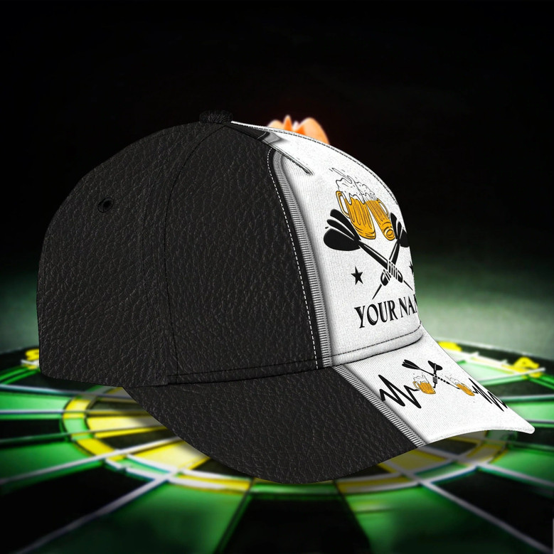 Personalized Dart Baseball Cap Full Printing, Dart Hat For Men And Woman, To My Friend Darter Cap Hat, Darter Cap Hat