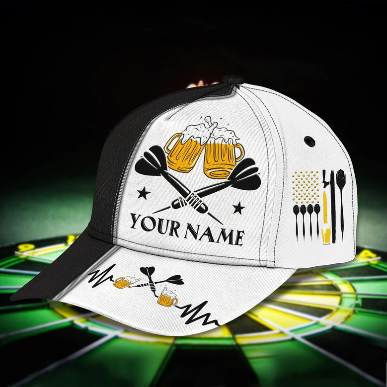 Personalized Dart Baseball Cap Full Printing, Dart Hat For Men And Woman, To My Friend Darter Cap Hat, Darter Cap Hat