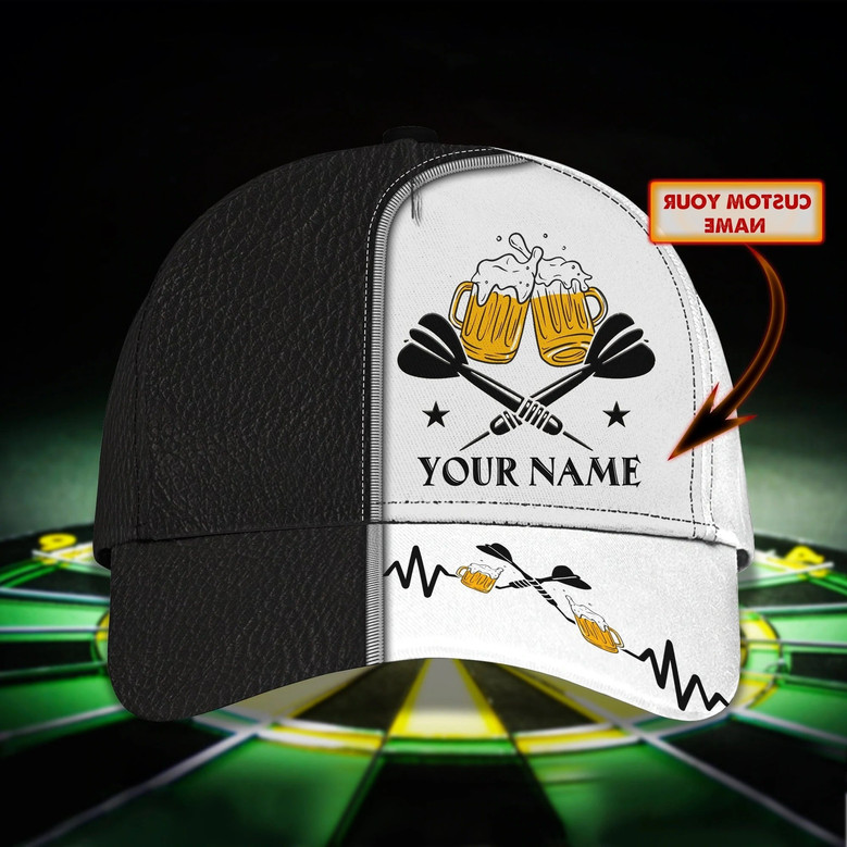Personalized Dart Baseball Cap Full Printing, Dart Hat For Men And Woman, To My Friend Darter Cap Hat, Darter Cap Hat
