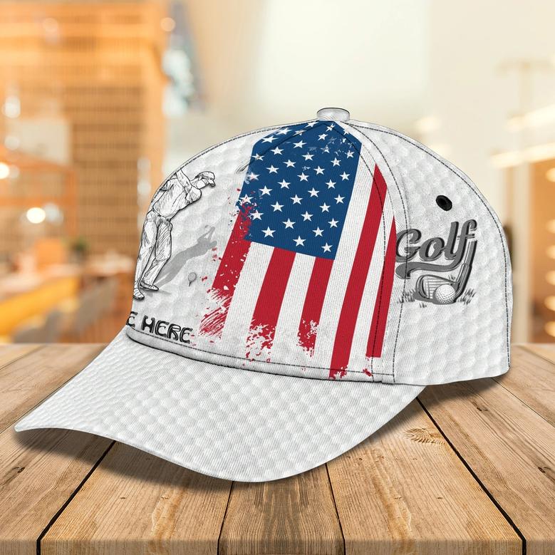 Personalized Full Printed Baseball Cap For Golfer, Goft Men Caps, Golf Man Hat, Cool Golf Hats Hat