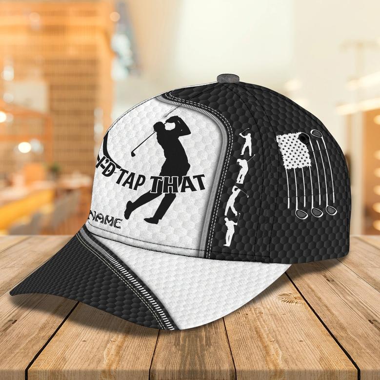 Personalized Full Printing Cap For Golf Dad, To My Dad Golfer Cap Hat, Father Day Gift To Golfer Hat