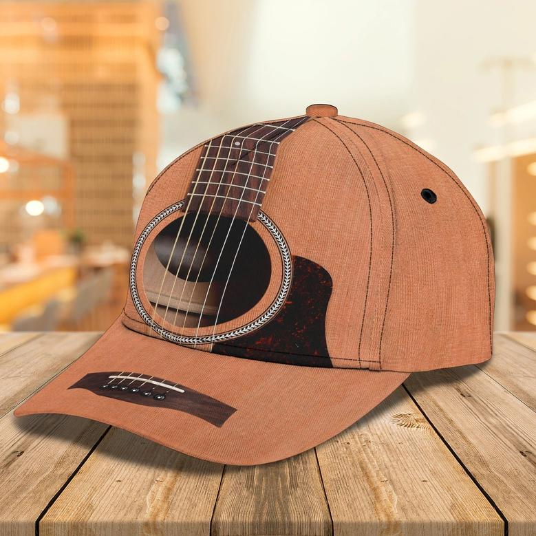 Personalized Guitar Caps Hat, All Over Print Baseball Cap For Guitar Man, Present Guitar Lovers Hat