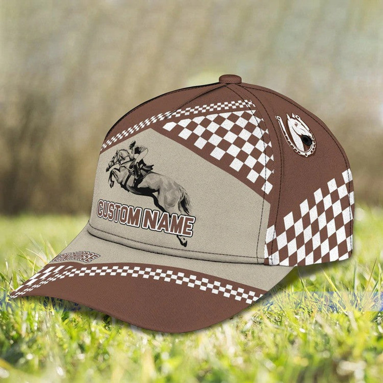 Personalized Horse Riding Cap for Horse Racing Athlete Horse Hat for Him Hat