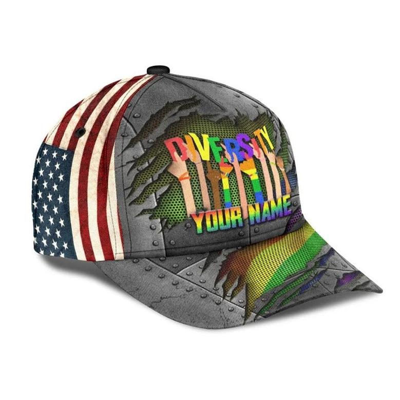 Personalized Pride Baseball Cap For Pride Month, The Rights Of Lgbt People Printing Baseball Cap Hat
