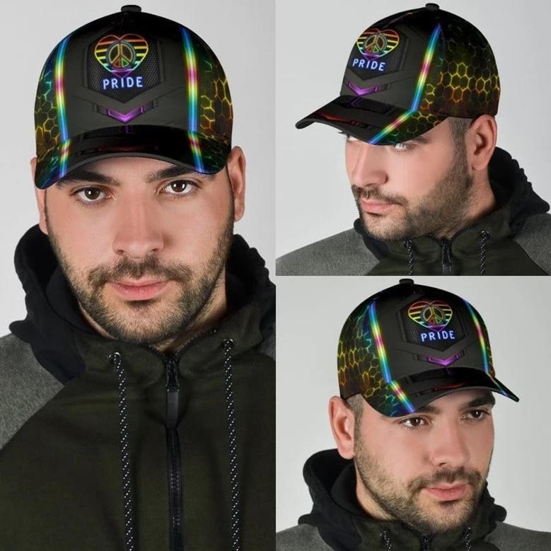 Pride Cap For Lgbtq Community, Proud To Be A Gaylien Lgbt Printing Baseball Cap Hat, Gift For Gay Friend Hat