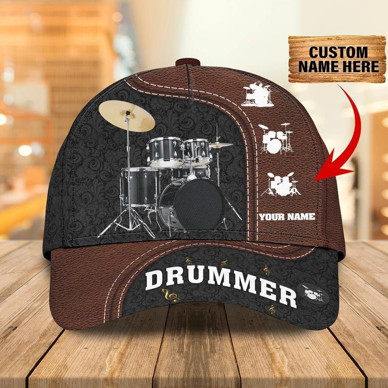 Custom Funny Baseball Full Print Drum Caps Hats, To My Boy Daughter Drummer Cap Hat, Drum Lover Gifts Hat