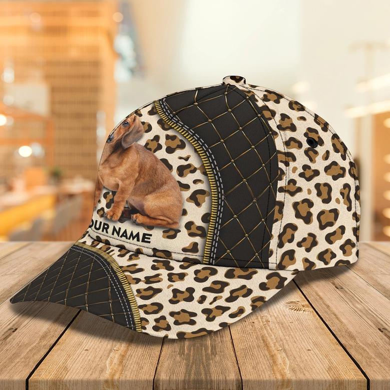 Customized All Over Print Baseball Dog Cap For Dog Lovers, Classic Dachshund Dog Cap Hats, Dog Cap Hat