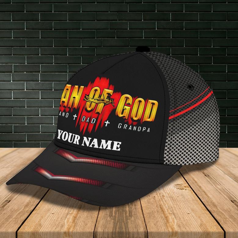 Personalized Man Of God Cap Hat, Baseball Cap Hat For Father, Classic Dad Cap, Dad Hat