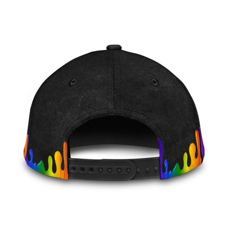Retro LGBT Pride Classic Cap, Love Is Love Printing Baseball Cap Hat, Gay Pride Accessories Hat