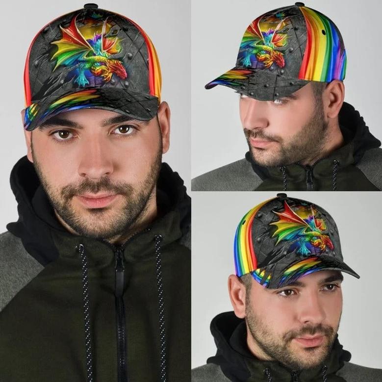 Everyone Should Be Allowed Love Lgbt Printing Baseball Cap Hat, Rainbow Lips Pride Hat