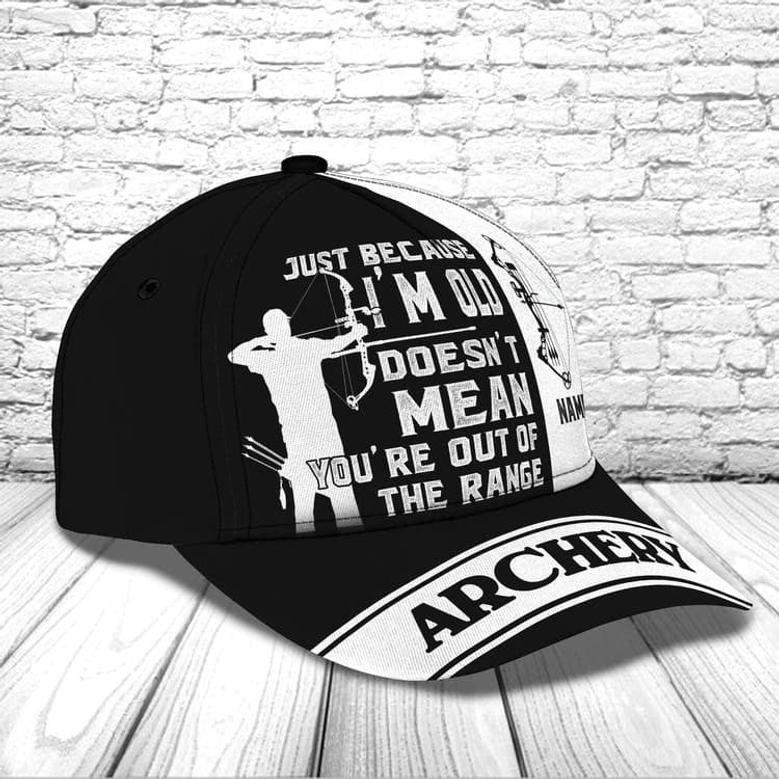 Personalized Archery Old Man Cap I'm Old Doesn't Mean You're Out Of The Range