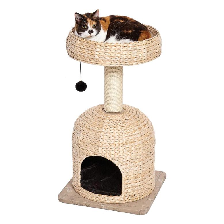Cat Wicker Basket Bed Stylish Handmade Wicker Cat Bed Basket Pet House Cat Trees