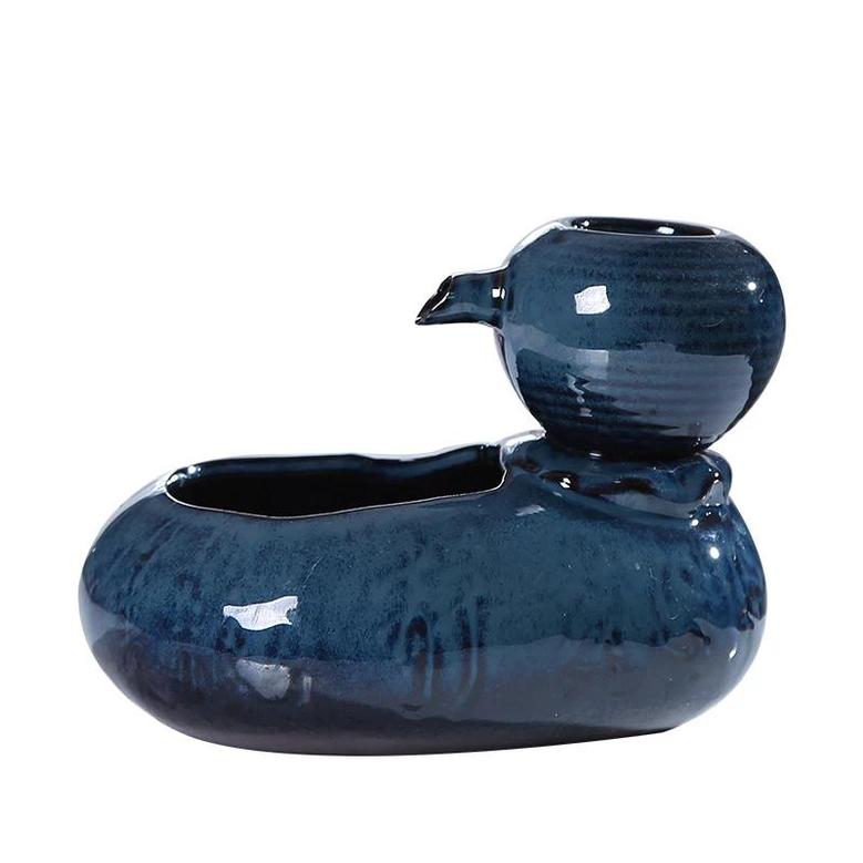 Ceramic Water Fountain, Living Room Office Home Table Decoration, Retro and Nostalgic Style
