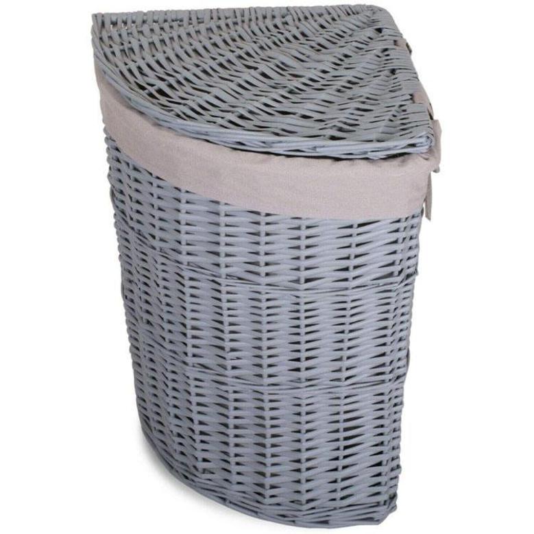 Lidded Grey Wicker Storage Basket With Lid Seagrass Laundry Lidded Basket Home Decor