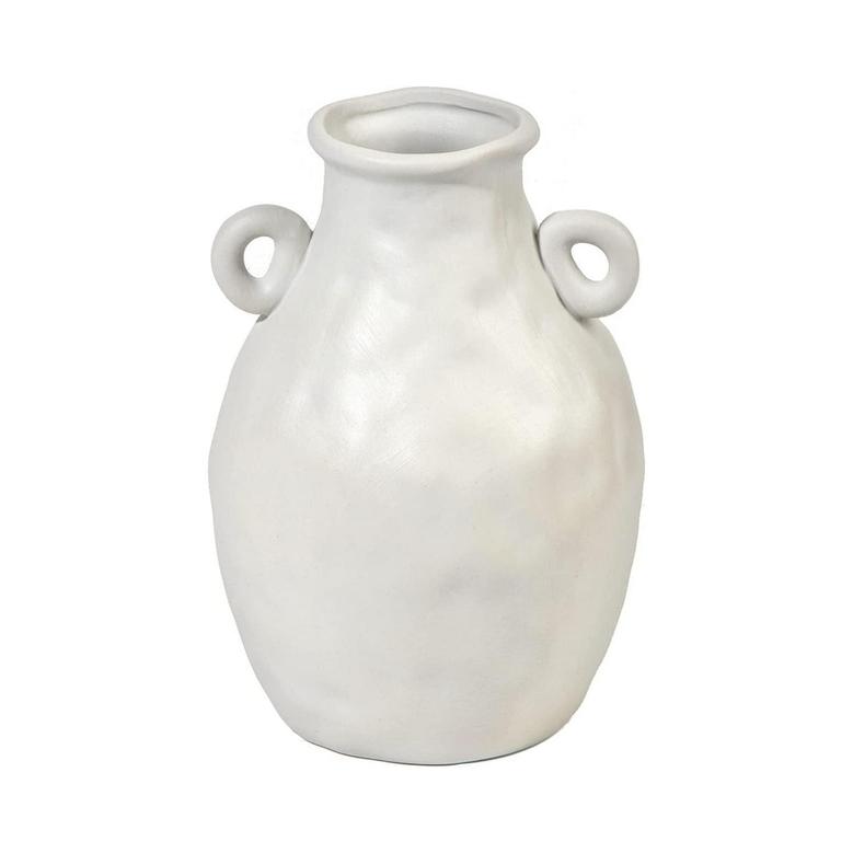 White Ceramic Urn, Modern Artistic Flowers Vases, Home Decor